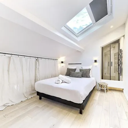 Hyper Centre - Charming Duplex - Luxury - Reversible Air Conditioning - 10 Mins From Place Massena Nicea